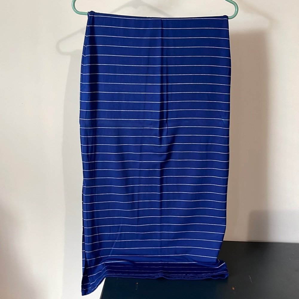 Old Navy striped maxi skirt with side slit XS